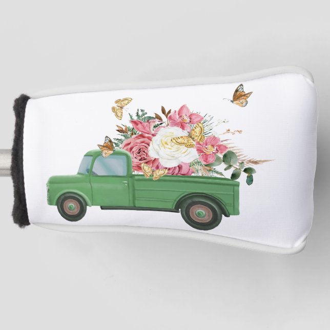 Blume-Veröffentlichen Golf Headcover (Vorderseite)