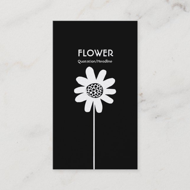 Blume VI für langes Stechen - Wechselseile Visitenkarte (Vorderseite)