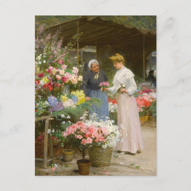 Blume | Victor Gabriel Gilbert Postkarte (Vorderseite)