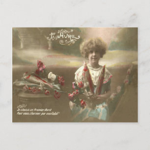 Blume Viktorianisch Garden Poisson d'avril Postkarte