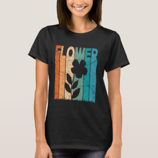Blume Vintag Botanische Blume Lover Retro Flori T-Shirt