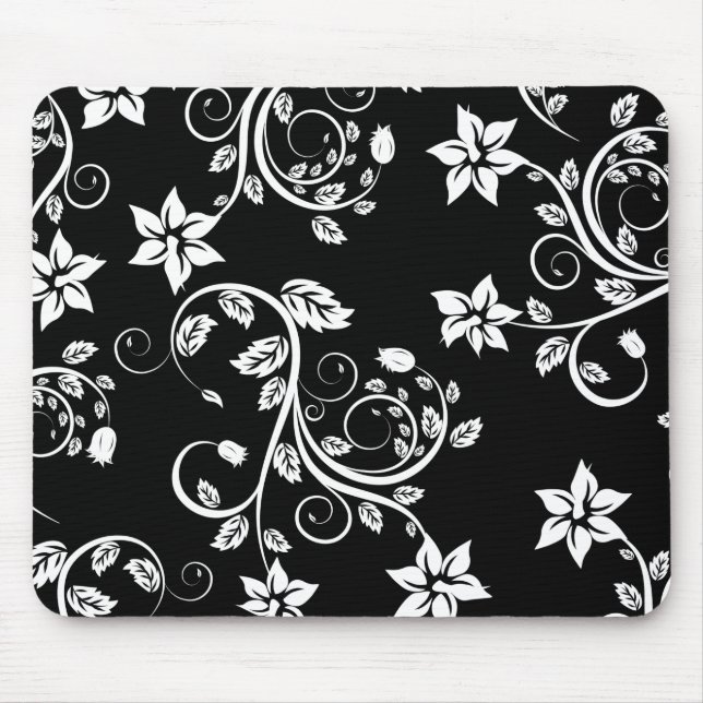 Blume Vintag Girly Niedlich Mousepad (Vorne)