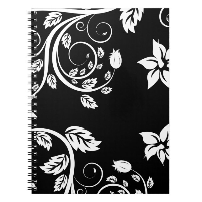 Blume Vintag Girly Niedlich Notizblock (Vorderseite)