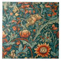 Blume, Vintag, Jugendstil, William Morris-Stil,