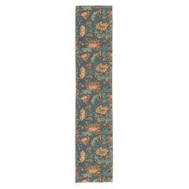 Blume, Vintag, Jugendstil, William Morris-Stil, Kurzer Tischläufer