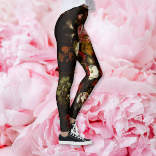 Blume Vintage Blumenkunst Stilvolle Mode Yoga Leggings
