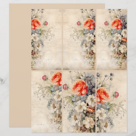 Blume Vintage Collage 1b 3 von 4