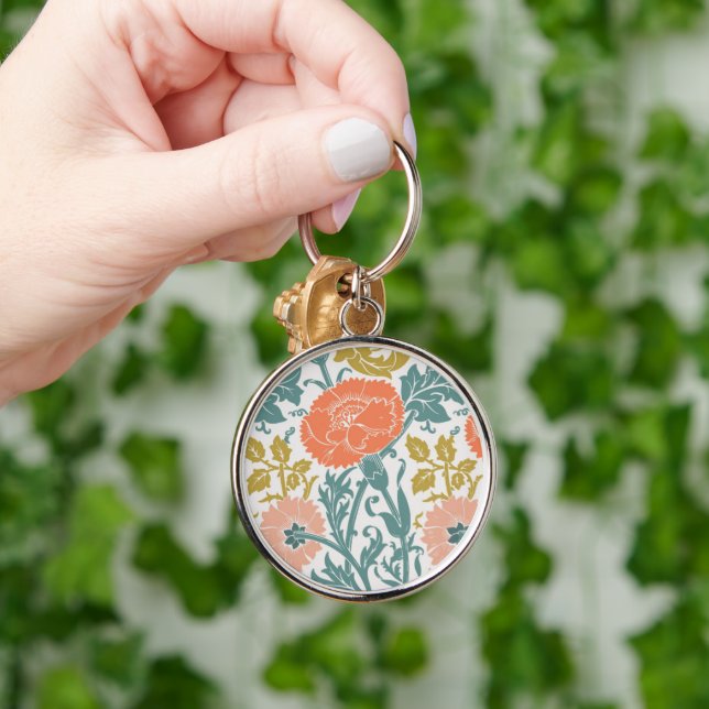 Blume, Vintage Kunst Schlüsselanhänger (Hand)