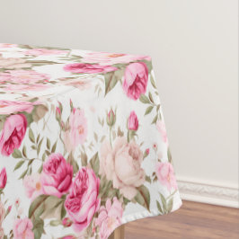 Blume, Vintage Rose, rosa Rosen Tischdecke