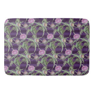 Blume violett badematte