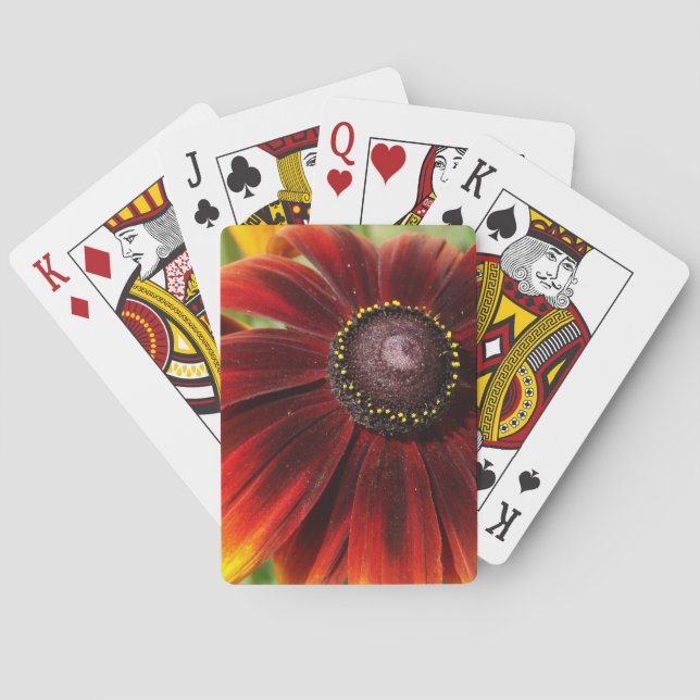 Blume Vivid farbig Klassische Spielkarten (Rückseite)