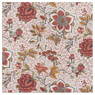 Blume & Vogelmuster von Oberkampf & Cie Stoff