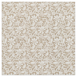 Blume von Beige Burlap & Lace Stoff