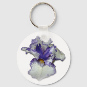 Blume von Blauer und Weißbär Schlüsselanhänger