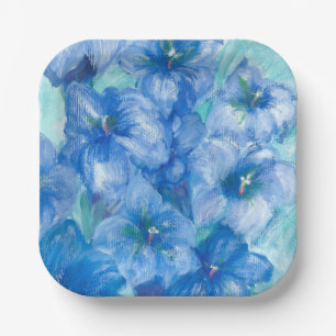 Blume von Blue Gentian Pappteller