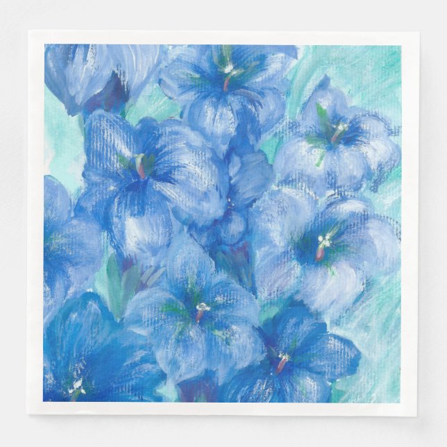 Blume von Blue Gentian Serviette (Vorderseite)