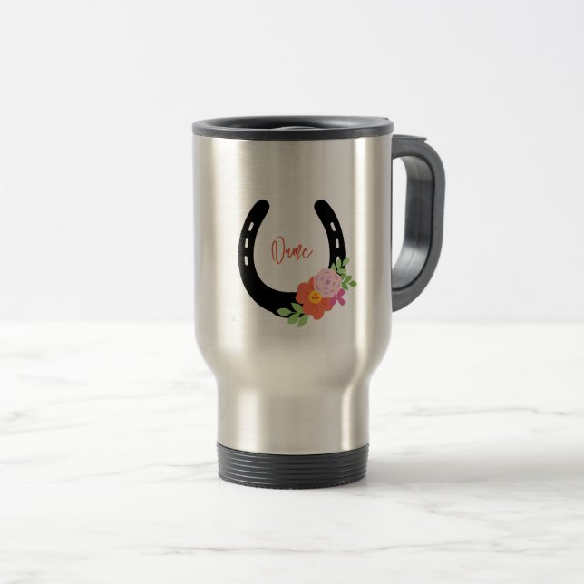 Blume von Horseshos NAME Tasse von Pferdestall (VorderseiteRechts)