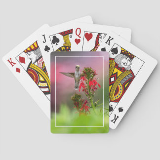 Blume von Humingvogel und Kardinal Spielkarten