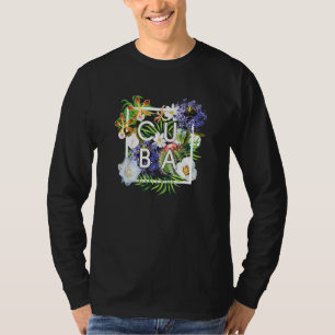 Blume von Kuba Word Art Cuban Stolz T-Shirt