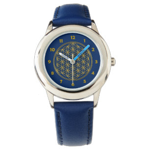 Blume von Leben-/Blume-DES Lebens - glänzendes Armbanduhr