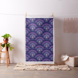 Blume von Leben-/Blume-DES Lebens - Mandala II Stoff