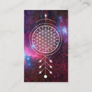 *~* Blume von Leben Nebuala Reiki Yoga-Astrologie Visitenkarte