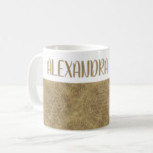 Blume von Leben - Sonne - nahtloses Muster 4 Kaffeetasse