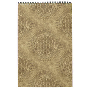 Blume von Leben - Sonne - nahtloses Muster 4 Kalender