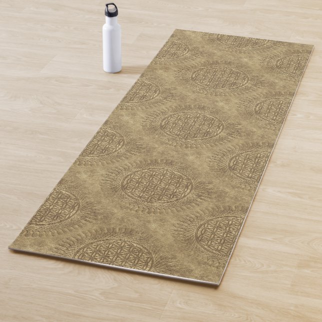Blume von Leben - Sonne - nahtloses Muster 4 Yogamatte (Beispiel)