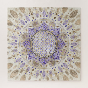 Blume von Life Dot Art Pastellen, Purpel und Gold
