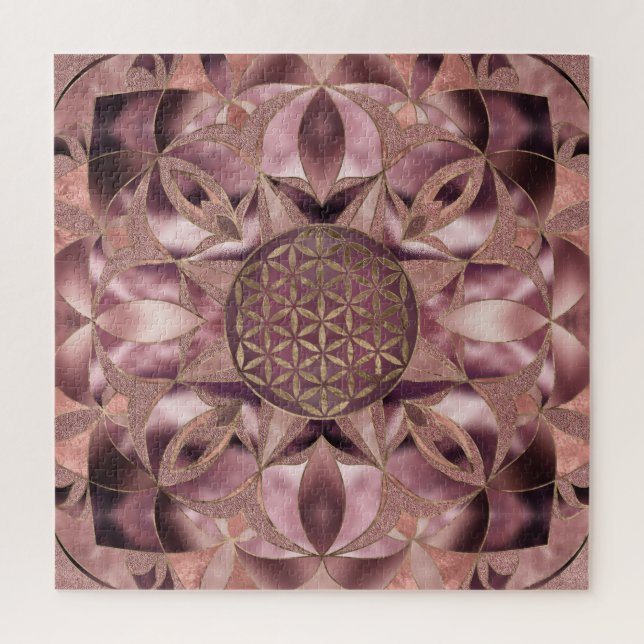 Blume von Life Rose Gold (Vertikal)