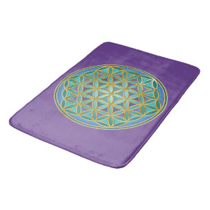 BLUME von LIFE - Sacred Geometrie Design 1 Badematte