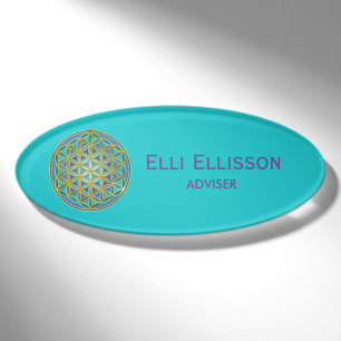 BLUME von LIFE - Sacred Geometrie Design 1 Namenschild