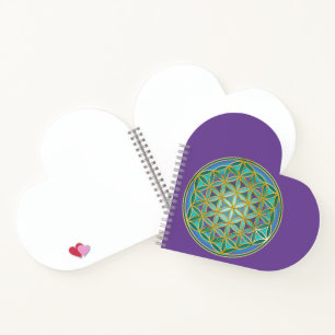 BLUME von LIFE - Sacred Geometrie Design 1 Notizbuch