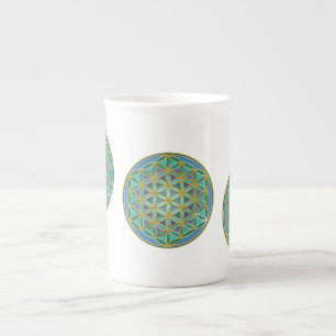 BLUME von LIFE - Sacred Geometrie Design 1 Prozellantasse