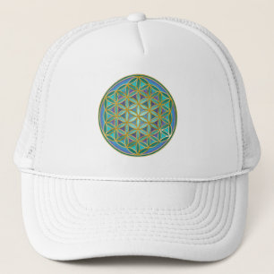 BLUME von LIFE - Sacred Geometrie Design 1 Truckerkappe