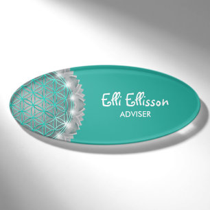 BLUME von LIFE - Sacred Geometrie Light 2 Namenschild