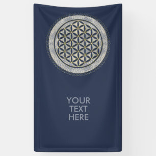 BLUME von LIFE - Symbol "Sacred Geometrie" Art. 1 Banner