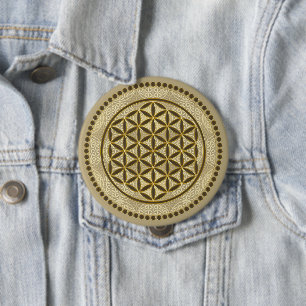 BLUME von LIFE - Symbol "Sacred Geometrie" Art. 2 Button