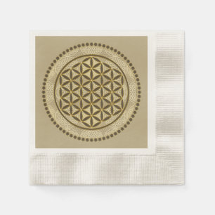 BLUME von LIFE - Symbol "Sacred Geometrie" Art. 2 Serviette