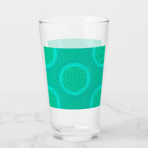 Blume von Live - Sonne - nahtloses Muster 2 Glas