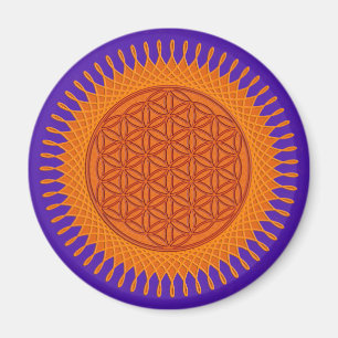 Blume von Live / sonniges Design Magnet