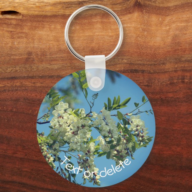 Blume von Locust Blossoms Personalisiert Schlüsselanhänger (Vorderseite)