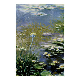 Blume von Lush Agapanthus in Giverny Poster
