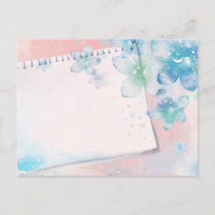 Blume von Meeresschaum Das Schicksal der Küstenreg Postkarte