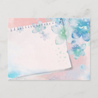 Blume von Meeresschaum Das Schicksal der Küstenreg Postkarte