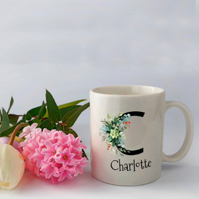 Blume von Monogramm Kaffee-Tasse Kaffeetasse (Von Creator hochgeladen)