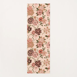 Blume von Naturblumenpfirsichwein Yogamatte