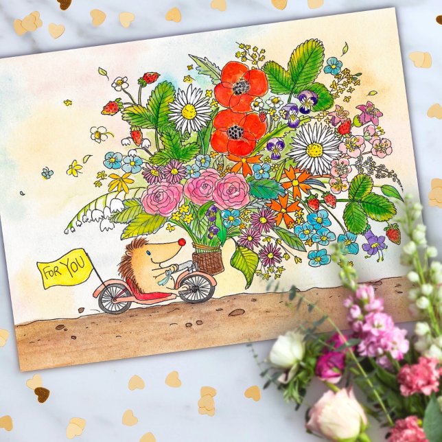 Blume von Nicole Janes Postkarte (Von Creator hochgeladen)