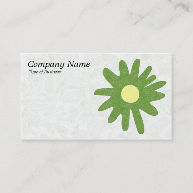 Blume von Papier - Grünbuch von Avocado Visitenkarte (Vorderseite)